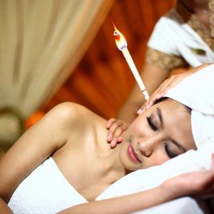 SET of 2 Ear Candle- Beeswax-  Ear wax Cleaner